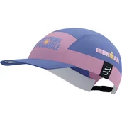 Czapki i chusty sportowe męskie - COMPRESSPORT Czapka biegowa 5 PANEL LIGHT CAP IRONMAN 2025 jacaranda - miniaturka - grafika 1