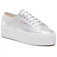 Trampki damskie - Superga Tenisówki 2790 Lame S61174W Grey Silver 031 - miniaturka - grafika 1