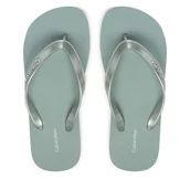 Klapki i japonki damskie - Japonki Calvin Klein Arwa HW0HW02956 Zielony - miniaturka - grafika 1