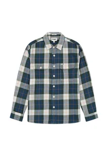 KOSZULA MĘSKA KRATA WRANGLER 112357974 2 PKT SHIRT GREEN XL - Koszule męskie - miniaturka - grafika 1