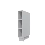 Meble kuchenne - Bergamo Szafka Dolna Otwarta D15/O Szary Mat - miniaturka - grafika 1