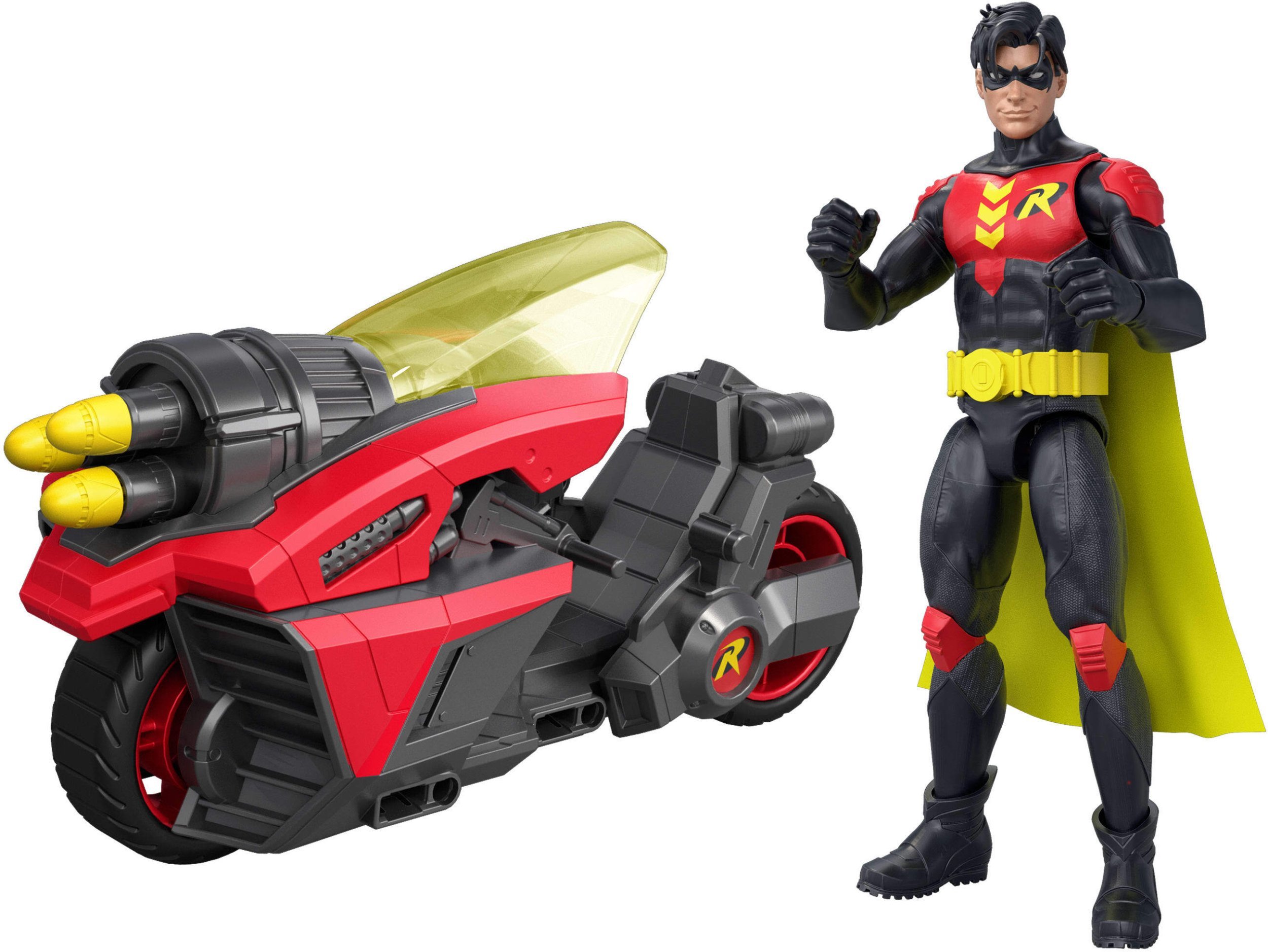 Figurka Batman DC Universe Robin 15cm & Small Vehicle 380-2651