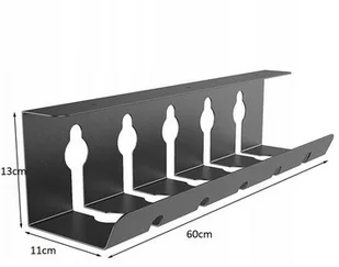 MASKOWNICA NA KABLE POD BIURKO ORGANIZER 60cm XXL - Przyborniki na biurko - miniaturka - grafika 1