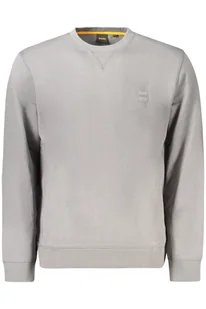 HUGO BOSS MĘSKA BLUZA BEZ ZAMKA SZARA - Bluzy męskie - miniaturka - grafika 1