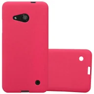 Etui i futerały do telefonów - Etui Pokrowiec Do Nokia Lumia 550 Obudowa w FROST CZERWONY TPU Silikon Case Cover Ochronny Plecki Cadorabo - miniaturka - grafika 1