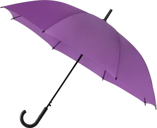 Automatyczna lekka parasolka damska fioletowa z czarnym stelażem - Parasole - miniaturka - grafika 1