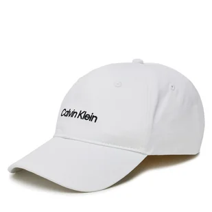 Czapka z daszkiem Calvin Klein Logo Embroidery LV04D5003G Biały - Czapki męskie - miniaturka - grafika 1