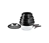 Zestawy garnków i patelni - Tefal - Zestaw naczyń kuchennych 13 szt INGENIO EASY COOK &amp; CLEAN BLACK - miniaturka - grafika 1