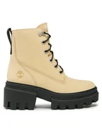 Botki damskie - Timberland Botki Everleigh 6In Laceup TB0A61PZEF61 Żółty - miniaturka - grafika 1