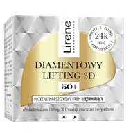 Kremy do twarzy - Lirene Diamentowy Lifting 3D przeciwzmarszczkowy krem ujędrniający 50+ 50ml - miniaturka - grafika 1