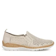 Półbuty damskie - Półbuty Rieker N4251-60 Beżowy - miniaturka - grafika 1