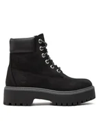 Botki damskie - Timberland Trapery Stone Street 6In Wp TB0A5RH50151 Czarny - miniaturka - grafika 1