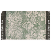 Dywany - Lumarko Dywan z wiskozy 140 x 200 cm zielony z beżowym AKARSU - miniaturka - grafika 1