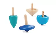 Zabawki interaktywne dla dzieci - Plan Toys Zestaw 4 bączków, PLTO-4132 - miniaturka - grafika 1