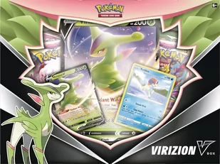 Zestaw karty Pokemon TCG: V Box Virizion - Czasopisma - miniaturka - grafika 1