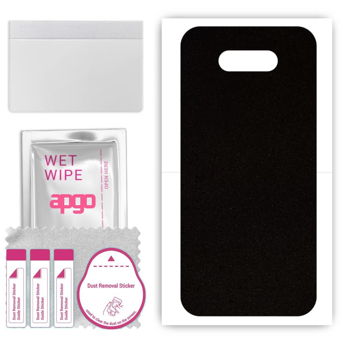 Folia naklejka skórka strukturalna na TYŁ Zamsz do LG Q31 - Zamsz Czarny - apgo SKINS