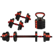 Sztangi - Zestaw 4W1 Hantla Kompozytowa Kettlebell Sztanga Uchwyty Do Pompek 15Kg Eb Fit - miniaturka - grafika 1