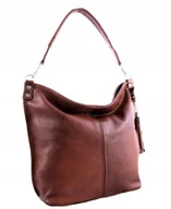 Torebki damskie - Torebka Skórzana Worek Skóra Naturalna Listonoszka - miniaturka - grafika 1