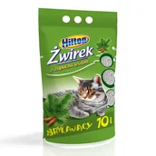 Żwirek dla kotów - Hilton Hilton Żwirek bentonitowy zbrylający Leśny 10l - miniaturka - grafika 1