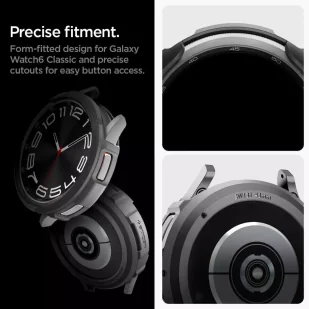 Etui Spigen Liquid Air do Samsung Galaxy Watch 6 Classic (43 mm) matte black - Akcesoria do smartwatchy - miniaturka - grafika 17