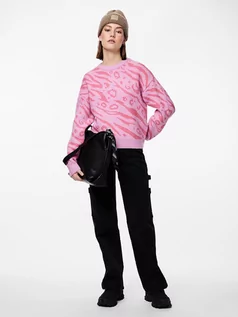 Swetry damskie - Pieces Sweter "Jeo" w kolorze jasnoróżowym - grafika 1