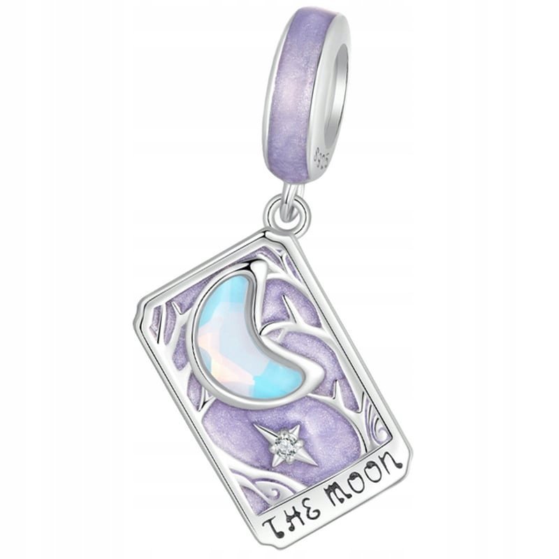 Charms Zawieszka Charms Karty Tarota Księżyc Srebro 925 Charmsy Trusky
