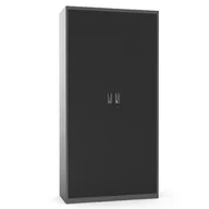 Szafy i regały magazynowe - B2B Partner Szafa warsztatowa HOBBY III, 1800 x 900 x 380 mm, 4 półki, ciemnoszara WG-27 RAL7040/7012 - miniaturka - grafika 1