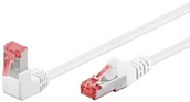 Patchcordy - Kabel LAN Patchcord CAT 6 S/FTP 1x90 BIAŁY 5m - miniaturka - grafika 1