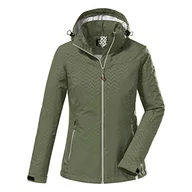 Kurtki damskie - Killtec Damska kurtka softshell z odpinanym kapturem KOS 176 WMN SFTSHLL JCKT, oliwkowa, 44, 38390-000 - miniaturka - grafika 1