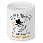 Skarbonki - Dla Dziennikarza Skarbonka na Urodziny na Prezent z Nadrukiem ze Zdjęciem - miniaturka - grafika 1