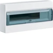 Rozdzielnie elektryczne - Hager cosmos-Rozdzielnica-1x18M-n-t-IP40-drzwi-transparentne VD118TP - miniaturka - grafika 1