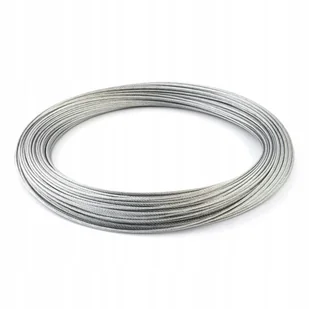 Lina linka stalowa 1mm splot 1x19 OC ocynk 100m - Żeglarstwo - miniaturka - grafika 1