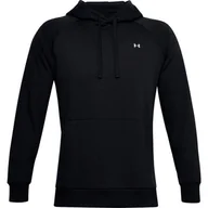 Bluzy sportowe męskie - Bluza męska Under Armour  Rival Fleece Hoodie black L - miniaturka - grafika 1