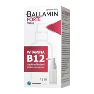 Witaminy i minerały - BALLAMIN FORTE Witamina B12 500µg, 15ml - miniaturka - grafika 1