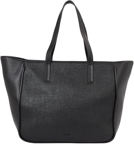 Calvin Klein Damski Refine MD Shopper_Braid, Ck Black teksturowany, Ck czarny teksturowany