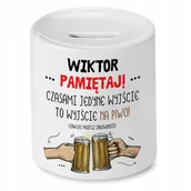 Skarbonki - Skarbonka dla Wiktora na Urodziny Idealny Prezent z Nadrukiem ze Zdjęciem - miniaturka - grafika 1