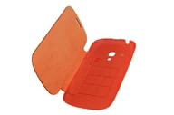 Etui i futerały do telefonów - Etui na telefon komórkowy (flip cover) do Samsung i8190 / i8195 / i8200 Galaxy S3 mini pomarańczowy - miniaturka - grafika 1