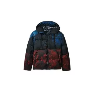 Desigual Damski płaszcz z podszewką, czarny, M - Płaszcze damskie - miniaturka - grafika 1