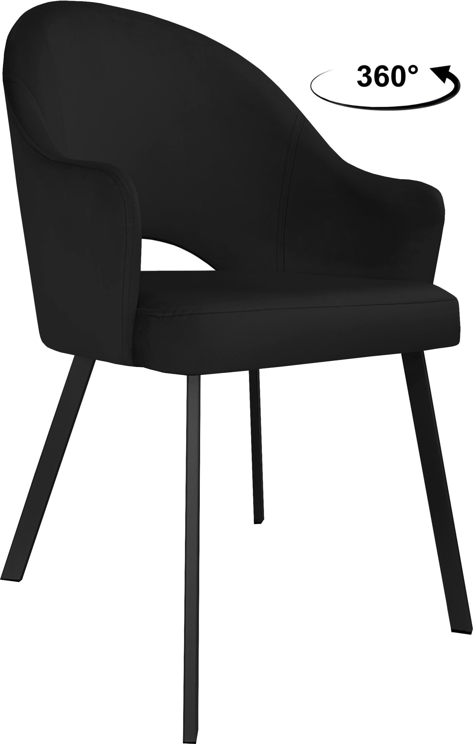 Krzesło obrotowe Velvet podstawa Profil czarna MG19