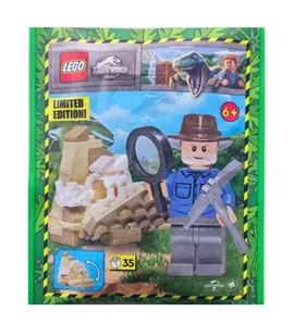 LEGO Jurassic World Zestaw - Alan with Dino Skeleton 122334 polybag klocki - Klocki - miniaturka - grafika 1