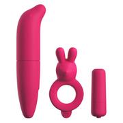 Zestawy erotyczne - Classix - wodoodporny zestaw wibratorów - 3 części (różowy) - miniaturka - grafika 1