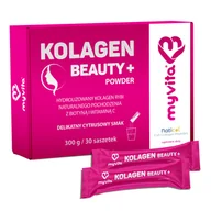 Włosy, skóra, paznokcie - MyVita Kolagen Beauty+, smak cytrusowy, 10 g x 30 saszetek - miniaturka - grafika 1