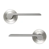 Klamki - Klamka do drzwi wewnętrznych na rozecie Birdie nikiel szczotkowany Inspire - miniaturka - grafika 1