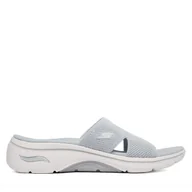 Klapki i japonki damskie - Klapki Skechers Gowalk Arch Fit 2.0 - Dakota 140865/LTGY Szary - miniaturka - grafika 1