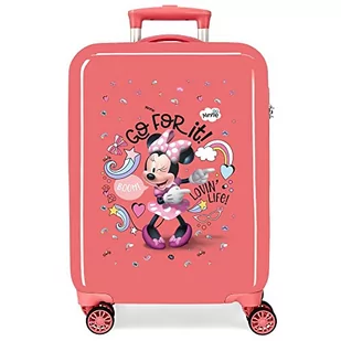 Disney Minnie Lovin Life Walizka kabiny Różowy 38x55x20 cms Sztywne ABS Zamknięcie kombinowane boczne 34L 2 kg 4 Podwójne koła Bagaż ręczny, Różowy, Walizka kabinowa - Walizki - miniaturka - grafika 1