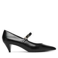 Czółenka - Szpilki Tommy Hilfiger Low Pump Abrasivato FW0FW09321 Czarny - miniaturka - grafika 1