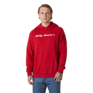 Męska bluza z kapturem Helly Hansen Core Graphic Sweat Hoodie red - M - Bluzy męskie - miniaturka - grafika 1