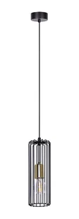Czarno-złota lampa wisząca nad wyspę - 4X S774 E0-K97 - Lampy sufitowe Czarno-złota lampa wisząca nad wyspę - 4X S774 E0-K97 - Lampy sufitowe - miniaturka - grafika 1