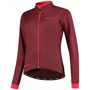 Koszulka rowerowa damska Rogelli ESSENTIAL z długim rękawem, ocieplana - Bluzy na rower - miniaturka - grafika 1