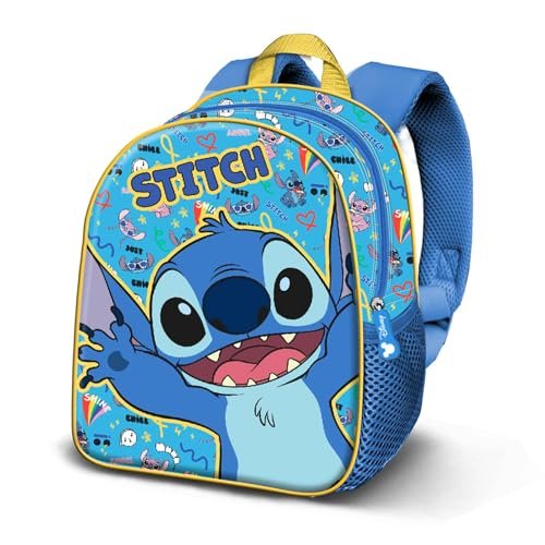 Disney Unisex Elite 3D Plecak Elite 3D Dance (1 szt.), Niebieski Lilo i Stitch, Jeden rozmiar, Plecak Elite 3D